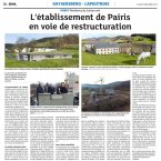 DNA 06/12/2018 Cérémonie de la pose de la 1ère Pierre à l'EHPAD d'ORBEY