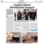 DNA 04/10/2020 Inauguration de la Médiathèque, de l'école de musique et de l'espace associatif d'Ensisheim