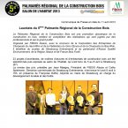2013 - KWA triple lauréat du 5e palmarès régional de la construction bois