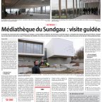  L'ALSACE 13/02/2016 Visite guidée de la Médiathèque