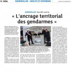 DNA 18/11/2017 Pose de la 1ère Pierre sur le site de la nouvelle Gendarmerie de Guebwiller