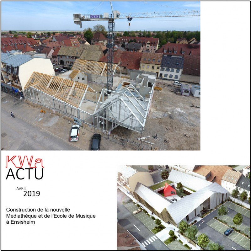 04/2019 - Avancement du chantier de la Médiathèque d'Ensisheim
