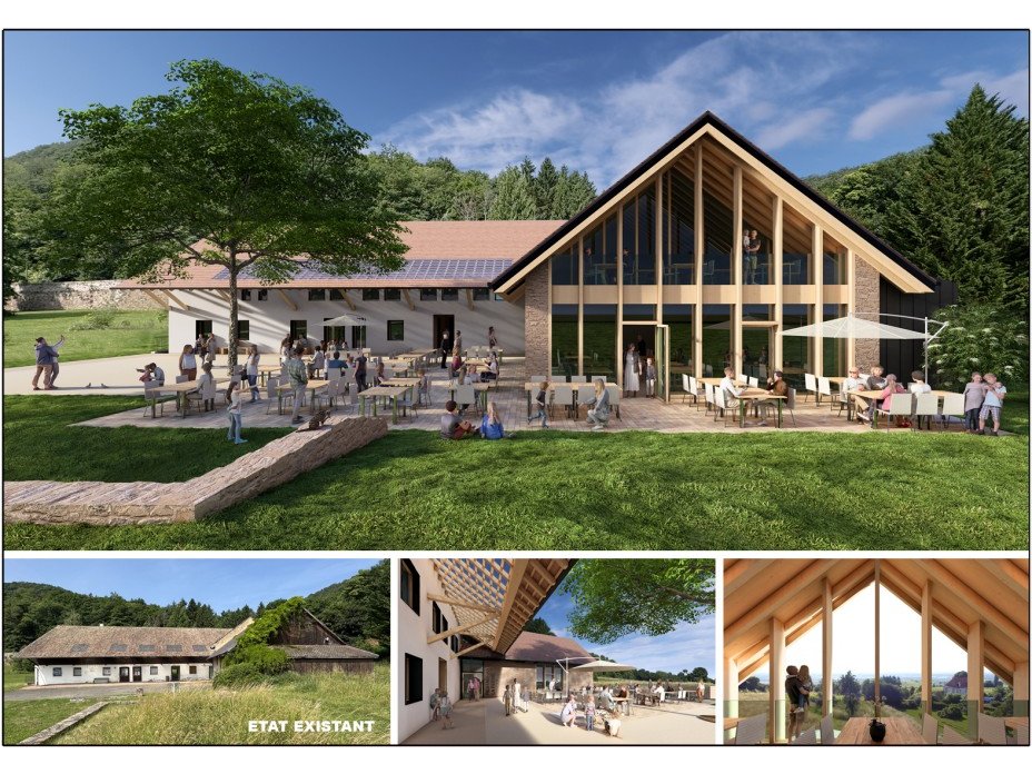 04/2026 - KWA lauréat pour la réhabilitation du bâtiment LA FERME sur le site de l'Abbaye de Marbach à Obermorschwihr (68)